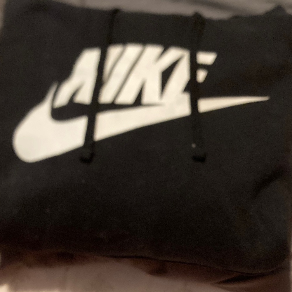 Nike Black and White Logo Hoodie